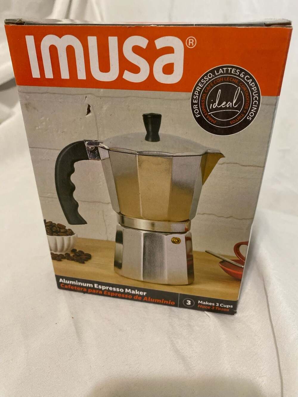 IMUSA 3-Cup Aluminum Stovetop Espresso Maker